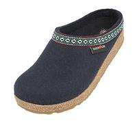HAFLINGER Grizzly Franzl Felt Slipper Felt Clog Medium Blue, taglia 50