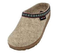 HAFLINGER Grizzly Franzl pantofola di feltro Clog Beige Melange Eco, Taglia 45