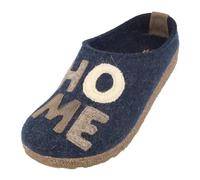HAFLINGER Grizzly Home Pantofole in feltro, con scritta domestica, unisex, Capitano 79, 44 EU