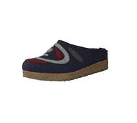 HAFLINGER Grizzly Jette 731067 Pantofole Unisex Adulto, Numero:38 EU, Colore:Blu