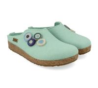 HAFLINGER Grizzly Kanon 731023 Pantofole Donna, Numero:40 EU, Colore:Verde