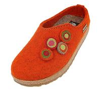 HAFLINGER Grizzly Kanon pantofola di feltro zoccolo di sughero ruggine, taglia 38