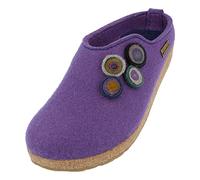 HAFLINGER Grizzly Kanon - Pantofole in feltro, Lilla, 39 EU