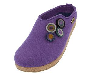 HAFLINGER Grizzly Kanon - Pantofole in feltro, Lilla, 42 EU