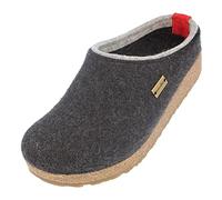 HAFLINGER Grizzly Kris Felt Slipper Felt Clog Graphite, Taglia 46