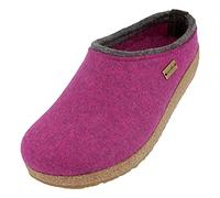 HAFLINGER Grizzly Kris Felt Slipper Felt Clog Mulberry, Taglia 36