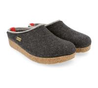 HAFLINGER Grizzly Kris Felt Slipper Felt Clog Graphite, Taglia 41