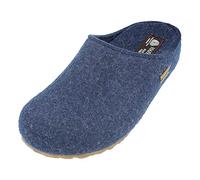 HAFLINGER Grizzly Michl pantofola in feltro con suola in gomma jeans, taglia 43