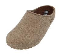 HAFLINGER Grizzly Michl pantofola in feltro con suola in gomma torba, taglia 43