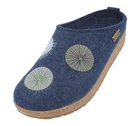 HAFLINGER Grizzly Radius feltro pantofola zoccolo jeans, taglia 42