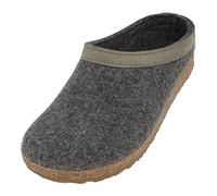 HAFLINGER Grizzly Torben zoccolo in feltro di pura lana antracite, taglia 46