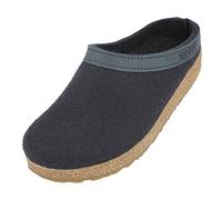 HAFLINGER Grizzly Torben zoccolo in feltro di pura lana Blu medio, taglia 40