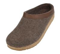 HAFLINGER Grizzly Torben zoccolo in feltro di pura lana marrone screziato, taglia 45