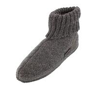 HAFLINGER Karl pantofola in feltro con collare pantofola antracite, taglia 24