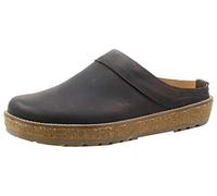 HAFLINGER Leather Clogs Mules Travel Classic, Brown