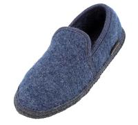 HAFLINGER Pantofole da Donna e da Uomo Loafer 621810, Numero:37 EU, Colore:Blu