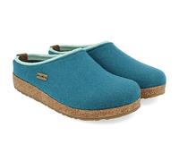 HAFLINGER Pantofole da Donna Grizzly Kris 711056, Numero:37 EU, Colore:Turchese