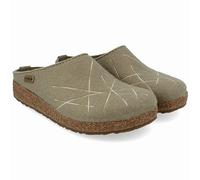 HAFLINGER Pantofole da Donna Grizzly Mikado 741040, Numero:38 EU, Colore:Grigio