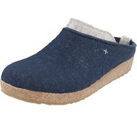 HAFLINGER Pantofole da Donna Grizzly Speed 731099, Numero:39 EU, Colore:Blu