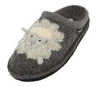 HAFLINGER Flair Lamby - Pantofole in lana di agnello, antracite., 40 EU