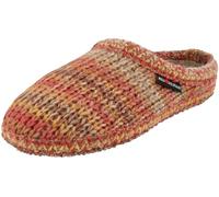 HAFLINGER Pantofole da Donna Tricoté 612085, Numero:39 EU, Colore:Arancione