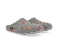 HAFLINGER Pantofole Donna Everest Farfalline 484014, Numero:40 EU, Colore:Grigio