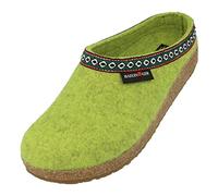 HAFLINGER - Pantofole in feltro Grizzly Franzl, pantofole da casa, Canarygreen, 39 EU