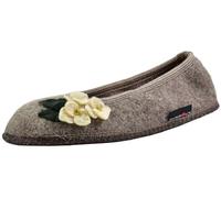 HAFLINGER Pantofole per Donne Hortus 623324, Numero:36 EU, Colore:Beige