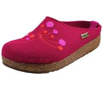 HAFLINGER Pantofole Unisex Adulto Grizzly Amaya 751009, Numero:38 EU, Colore:Rosso