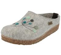 HAFLINGER Pantofole Unisex Adulto Grizzly Amaya 751009, Numero:41 EU, Colore:Grigio