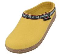 HAFLINGER Pantofole Unisex Adulto Grizzly Franzl 711001, Numero:38 EU, Colore:Giallo