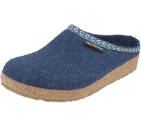 HAFLINGER Pantofole Unisex Adulto Grizzly Franzl 711001, Numero:39 EU, Colore:Blu