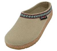 HAFLINGER Pantofole Unisex Adulto Grizzly Franzl 711001, Numero:40 EU, Colore:Grigio