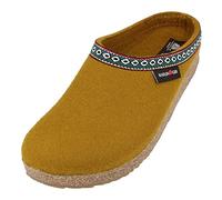HAFLINGER Pantofole Unisex Adulto Grizzly Franzl 711001, Numero:42 EU, Colore:Giallo
