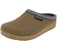 HAFLINGER Pantofole Unisex Adulto Grizzly Franzl 711001, Numero:42 EU, Colore:Verde