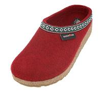 HAFLINGER Pantofole Unisex Adulto Grizzly Franzl 711001, Numero:43 EU, Colore:Rosso