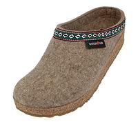 HAFLINGER Pantofole Unisex Adulto Grizzly Franzl 711001, Numero:44 EU, Colore:Marrone