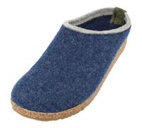 HAFLINGER Pantofole Unisex Adulto Grizzly Kris 711056, Numero:37 EU, Colore:Blu