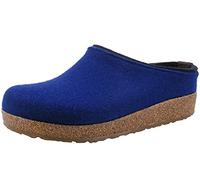 HAFLINGER Pantofole Unisex Adulto Grizzly Kris 711056, Numero:46 EU, Colore:Blu