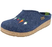 HAFLINGER Pantofole Unisex Adulto Grizzly Rübli 741042, Numero:37 EU, Colore:Blu