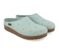 HAFLINGER Pantofole Unisex Adulto Grizzly Stelline 741032, Numero:37 EU, Colore:Blu