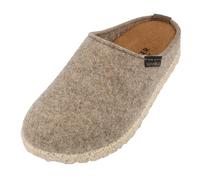 HAFLINGER Pantofole Unisex Adulto Manhattan Clog 391001, Numero:45 EU, Colore:Beige