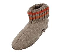 HAFLINGER Paul pantofola con collo in pura lana vergine Beige fusa, taglia 29