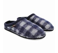 HAFLINGER Plaid Ocean Walkstoff 42 / Ocean, Multi/Wool, Felt, Rubber