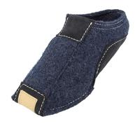 HAFLINGER Pocahontas Pantofola con suola in gomma TR, letto intercambiabile, unisex, Blu scuro, 43 EU