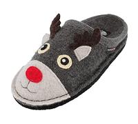 HAFLINGER RENNA ANTRACITE CIABVATTA IN LANA COTTA (41 EU, numeric_41)