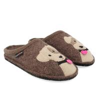 HAFLINGER RUDI PANTOFOLE BRUANMELIERT CIABATTE CAGNOLINO