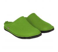 HAFLINGER Flair Morbide pantofole in feltro di lana verde erba, Taglia 45