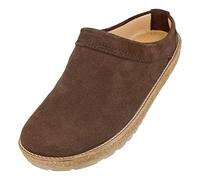 HAFLINGER Travel-Cassic Elegante clog in pelle suola in gomma e plantare in lattice di sughero, Marone 916, 39 EU