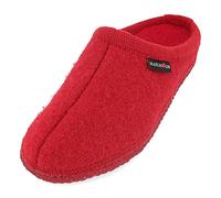 HAFLINGER Whale Slipper Alaska Felt Slipper in lana rosso mattone, taglia 40